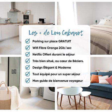Lou Cabanot - Appartement Lumineux 3 Chambres - Parking Gratuit Béziers Kültér fotó