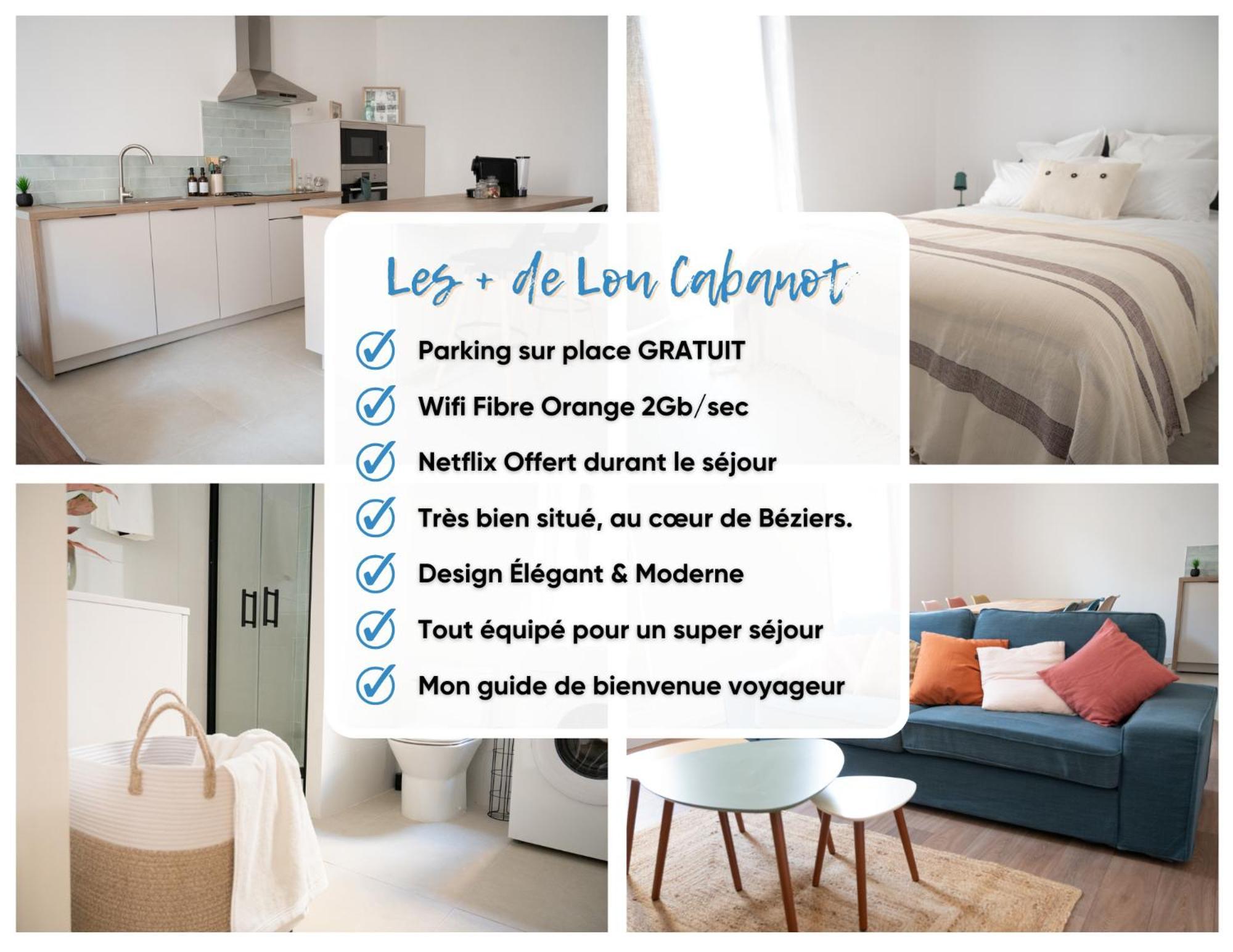 Lou Cabanot - Appartement Lumineux 3 Chambres - Parking Gratuit Béziers Kültér fotó